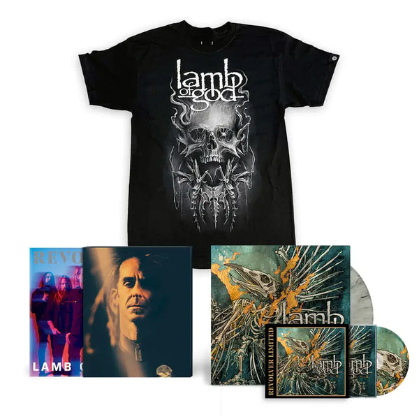 REVOLVER x LAMB OF GOD "OMENS BUNDLE"  ALT COVER + SLIPCASE W/ EXCLUSIVE OMENS' CD + LP & T-SHIRT – ONLY 50 AVAILABLE