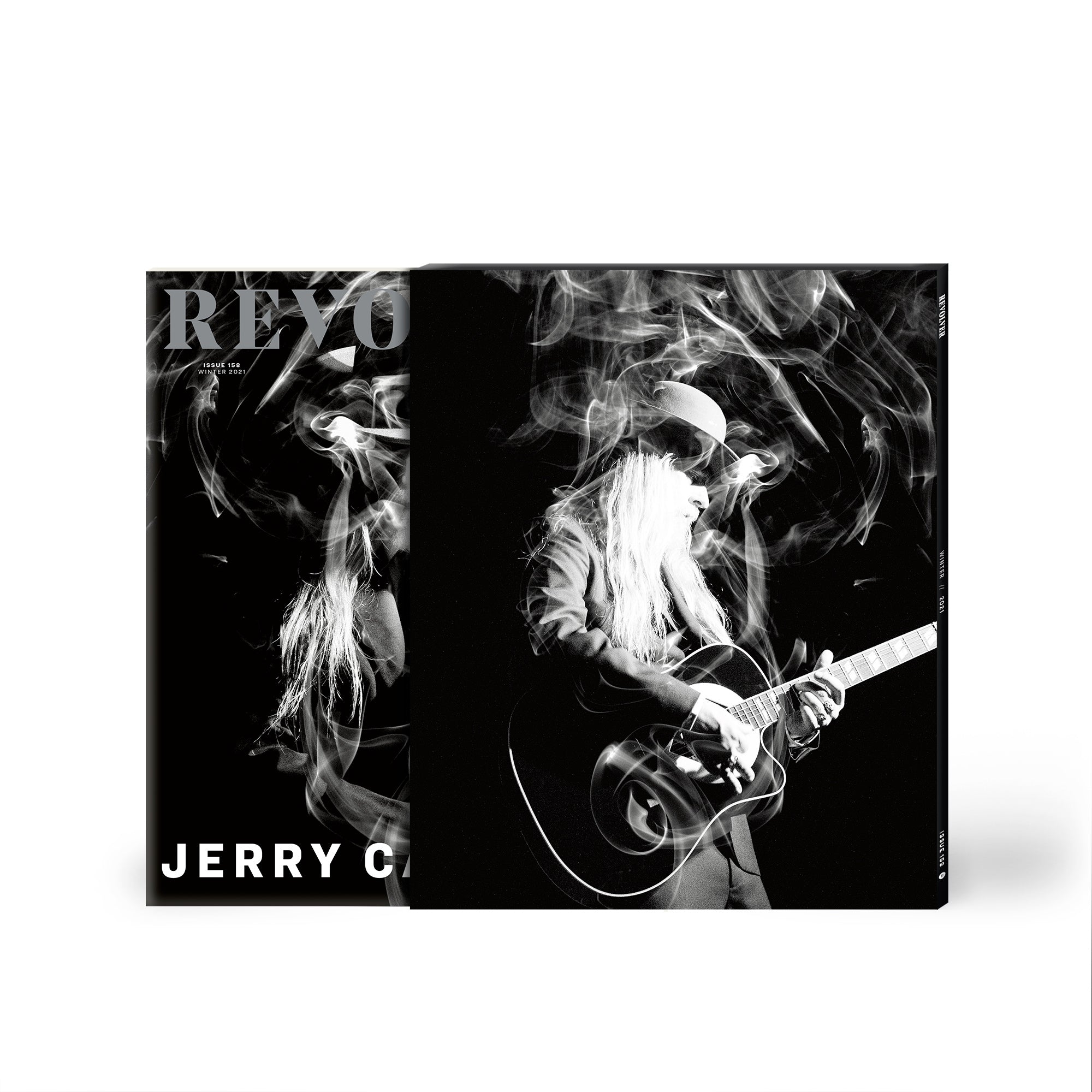 REVOLVER x JERRY CANTRELL WINTER 2021 ISSUE HAND-NUMBERED SLIPCASE W/ 'BRIGHTEN' COLORED LP & EXCLUSIVE GLOW IN THE DARK T-SHIRT - ONLY 250 AVAILABLE