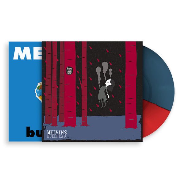 MELVINS ‘BULLHEAD' LIMTED EDITION LP W/ MACKIE OSBORNE SCREEN PRINT WRAP (Red/Blue Vinyl)