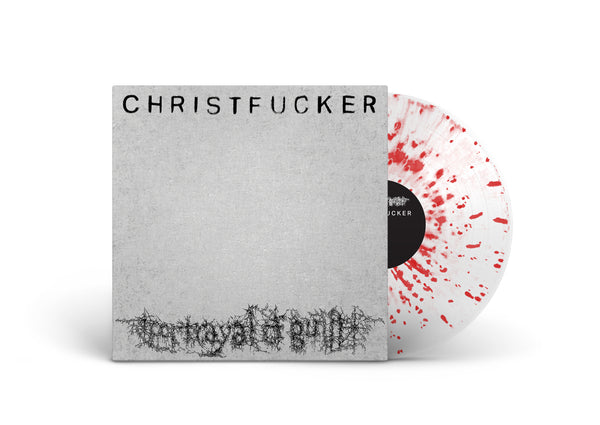 PORTRAYAL OF GUILT 'CHRISTFUCKER' LP (Limited Edition - Only 300 Made, Clear & Red Splatter Vinyl + Poster)