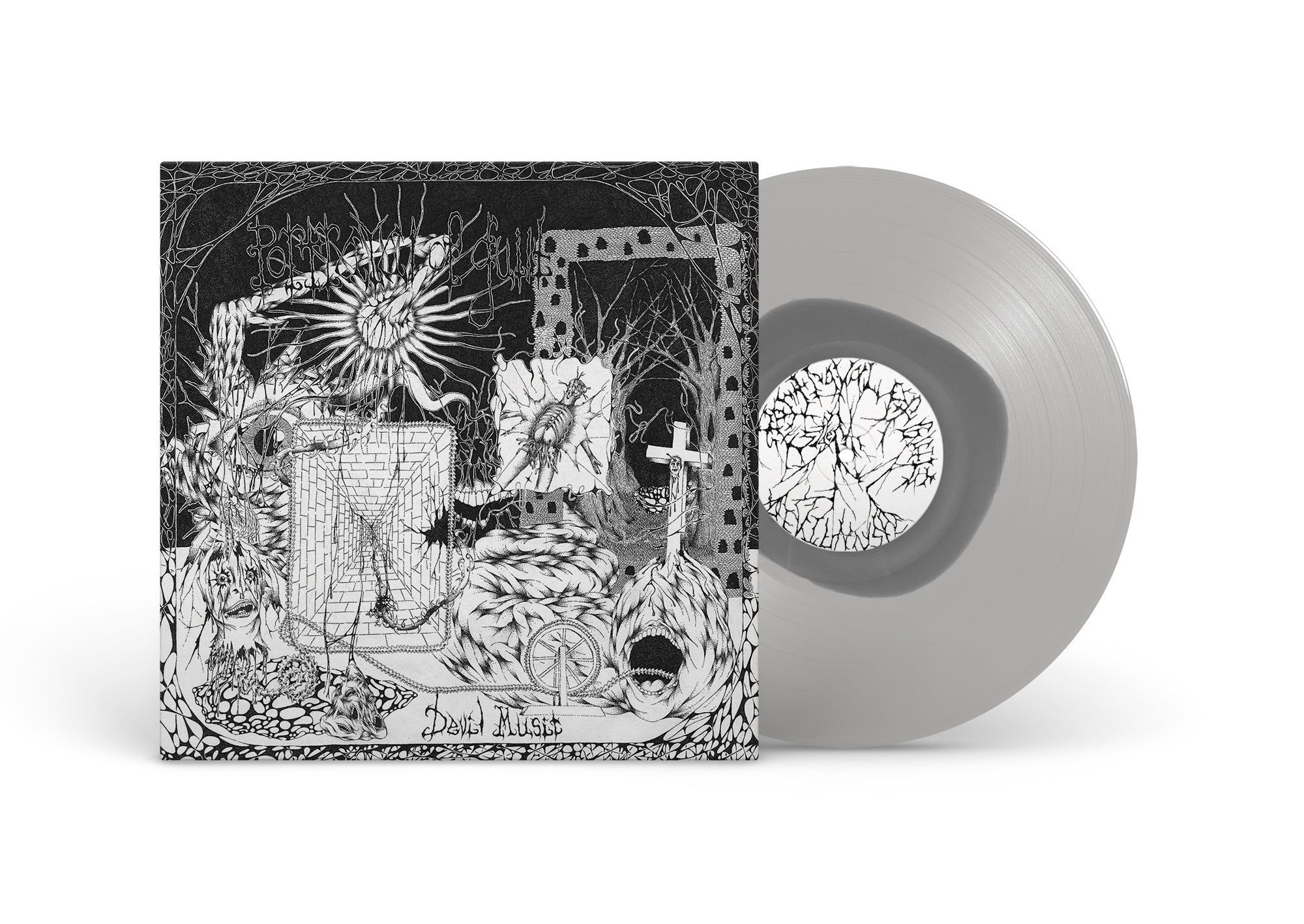 PORTRAYAL OF GUILT ‘DEVIL MUSIC’ LP (Limited Edition – Only 200 made, Grey In Clear Vinyl)