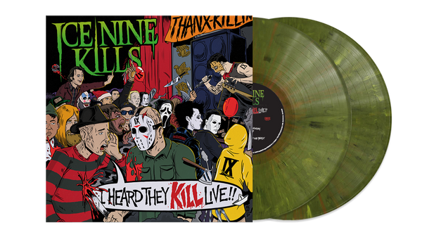 ICE NINE KILLS ‘I HEARD THEY KILL LIVE’ LIMITED-EDITION 2LP GREEN MARBLE  VINYL— ONLY 350 MADE