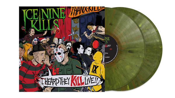 ICE NINE KILLS ‘I HEARD THEY KILL LIVE’ LIMITED-EDITION 2LP GREEN MARBLE VINYL— ONLY 350 MADE