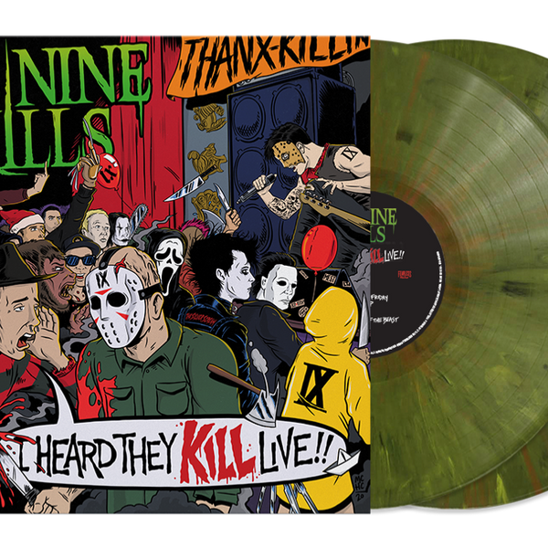 ICE NINE KILLS ‘I HEARD THEY KILL LIVE’ LIMITED-EDITION 2LP GREEN MARBLE  VINYL— ONLY 350 MADE