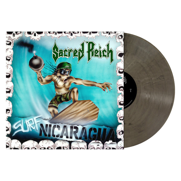 SACRED REICH 'SURF NICARAGUA' CLEAR WITH BLACK SMOKE LP