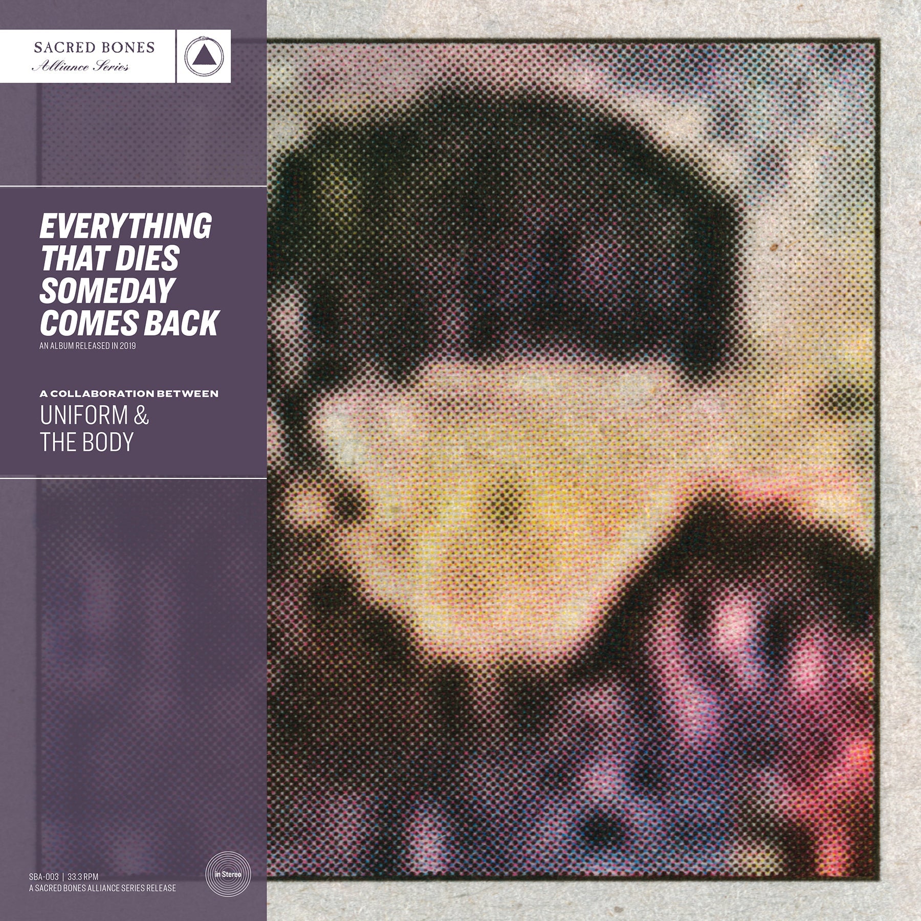 UNIFORM & THE BODY 'EVERYTHING THAT DIES SOMEDAY COMES BACK (SB 15 Year Edition)' LP (Silver Vinyl)