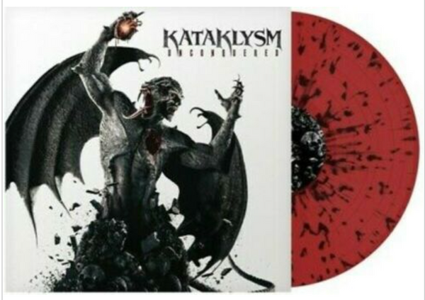 KATAKLYSM 'UNCONQUERED' LP (Red w/Black Splatter Vinyl)