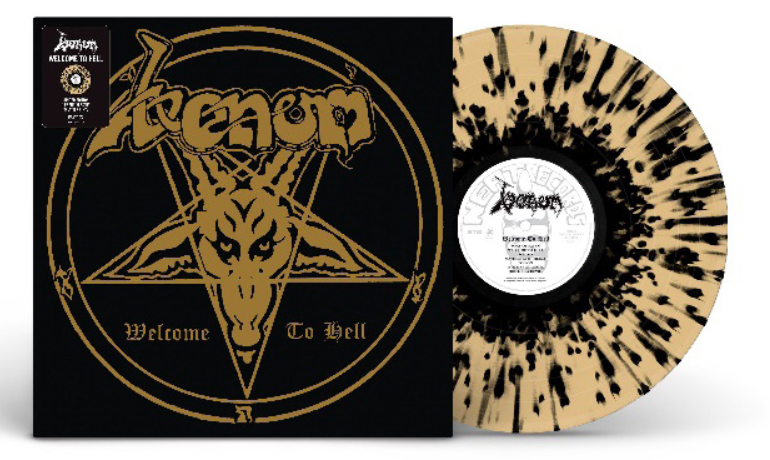 VENOM 'WELCOME TO HELL' LP (Gold & Black Splatter Vinyl)