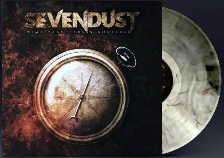 SEVENDUST 'TIME TRAVELERS & BONFIRES' LP (Clear w/Black Smoke Vinyl)