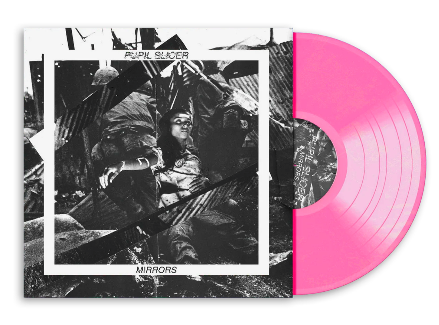 PUPIL SLICER 'MIRRORS' TRANSPARENT PINK VINYL LP