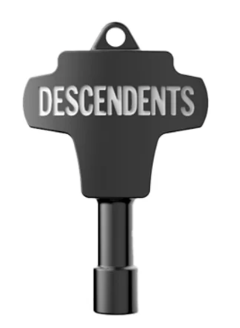 DESCENDENTS - COLLECTIBLE SIGNATURE DRUM KEY (BLACK VARIANT)
