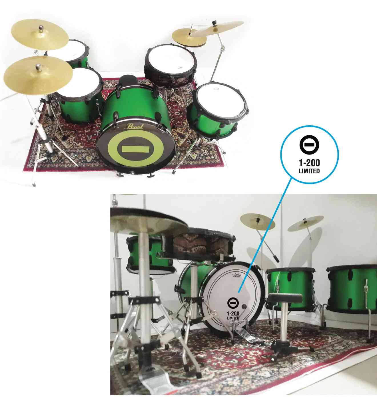 TYPE O NEGATIVE - JOHNNY KELLY - MINI DRUM KIT