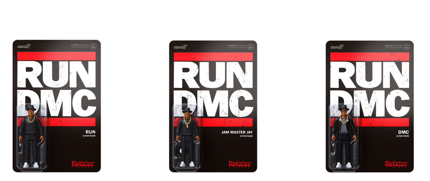 RUN DMC WAVE 2 REACTION FIGURES SET OF 3