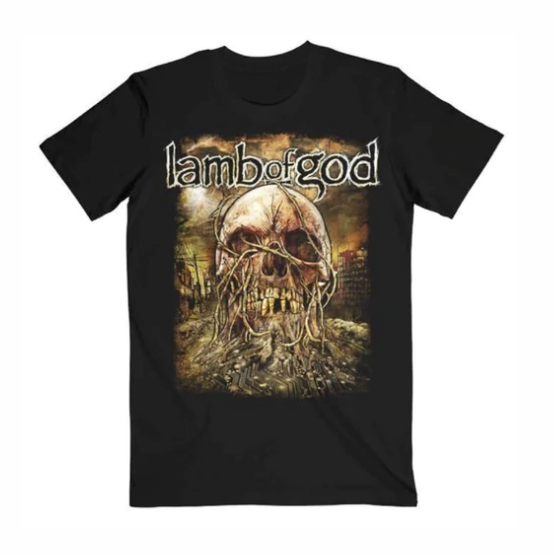 LAMB OF GOD 'VINE SKULL' T-SHIRT