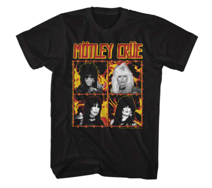 MOTLEY CRUE 'FIRE AND WIND' T-SHIRT