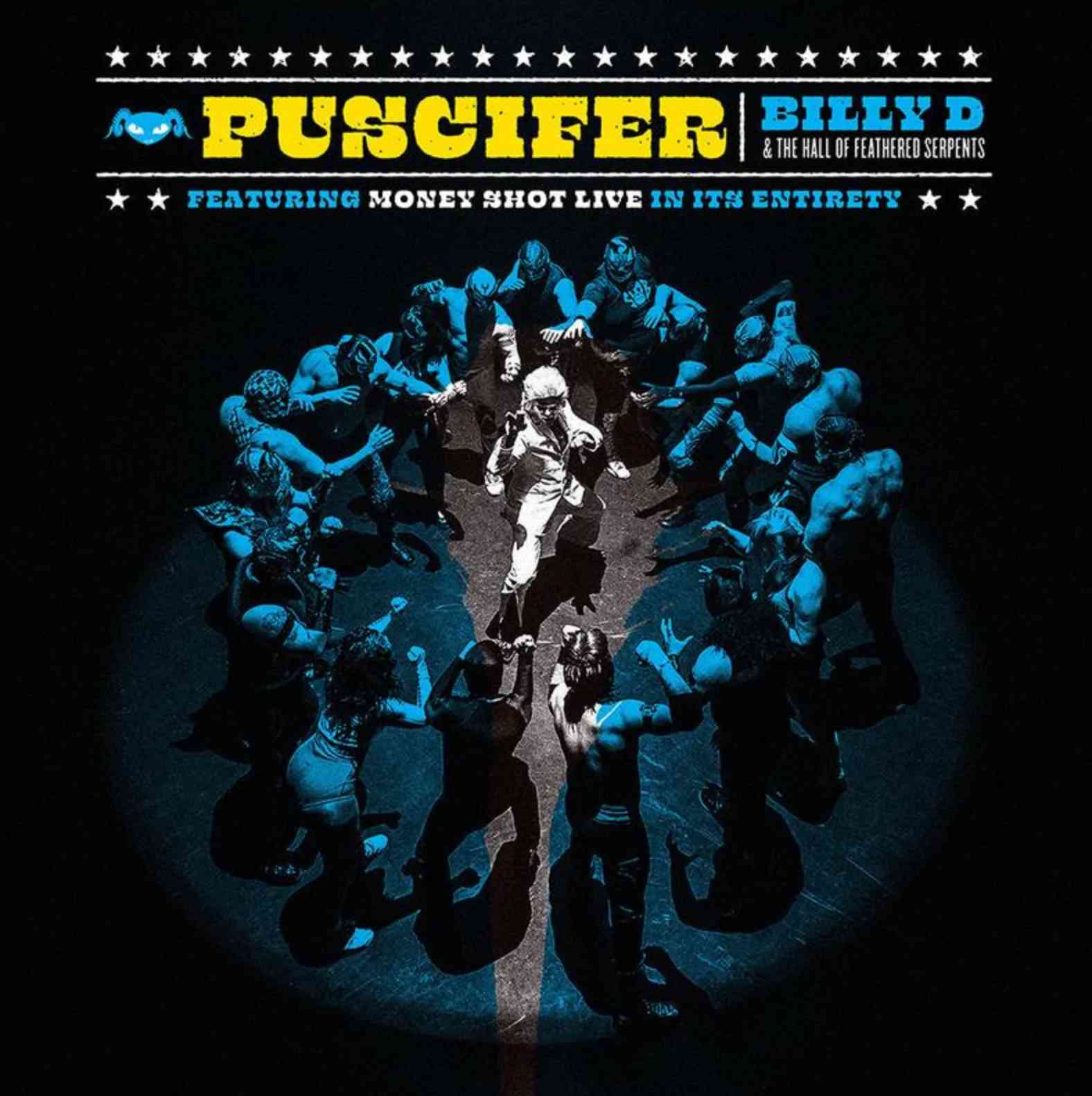 PUSCIFER 'BILLY D: MONEY SHOT LIVE IN IT'S ENTIRETY' 2LP (Red & Blue Vinyl)