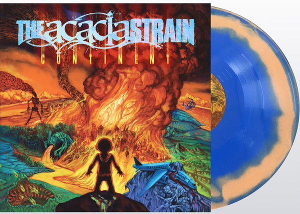 THE ACACIA STRAIN 'CONTINENT' BLUE INSIDE ORANGE LP