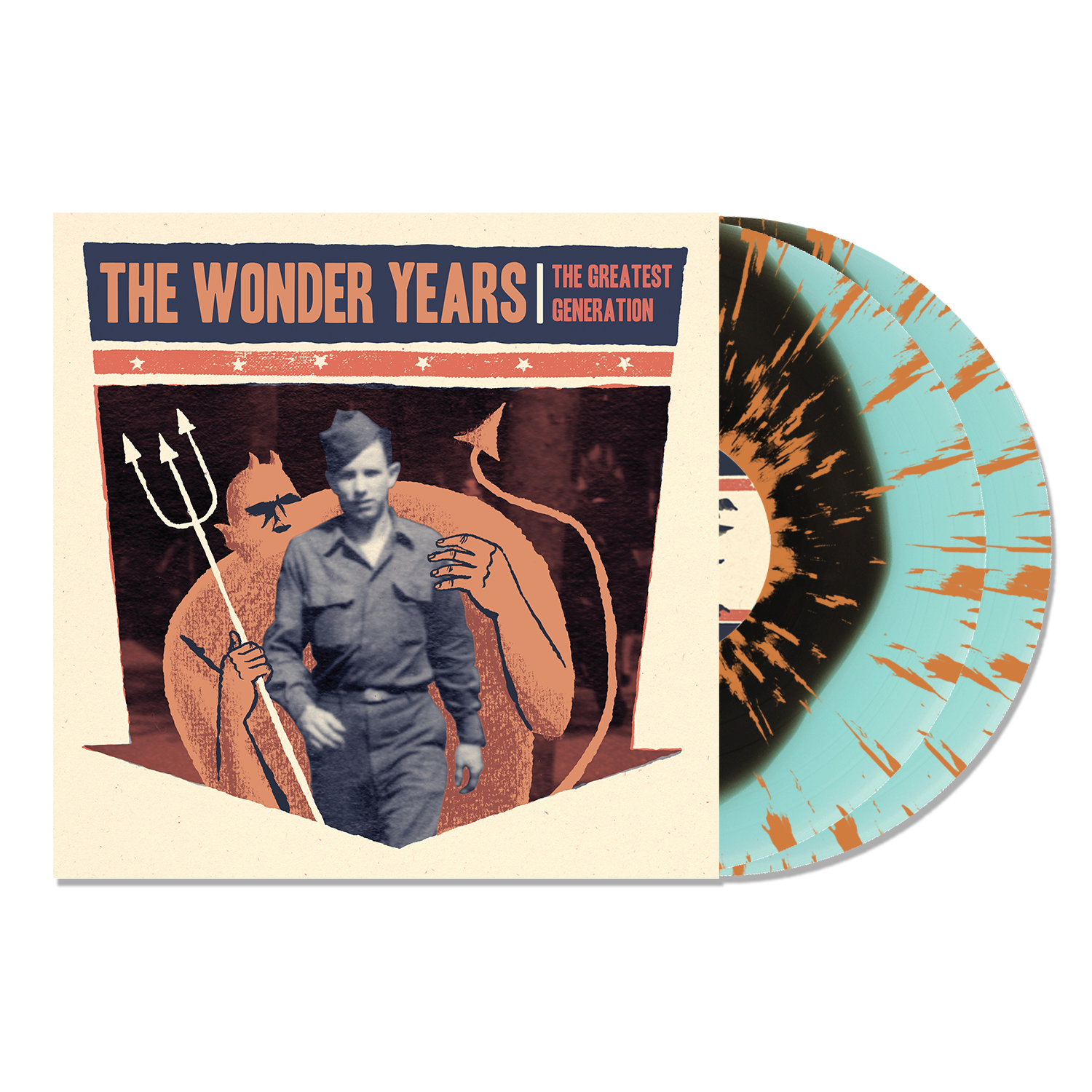 THE WONDER YEARS ‘THE GREATEST GENERATION’ 10TH ANNIVERSARY 2LP (Limited Edition – Only 500 Made, Blue w/ Black blob & Orange Splatter Vinyl)