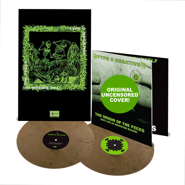 TYPE O NEGATIVE ‘THE ORIGIN OF THE FECES’ 2LP (Limited Edition – Only 1000 made, Skull Gold Vinyl)