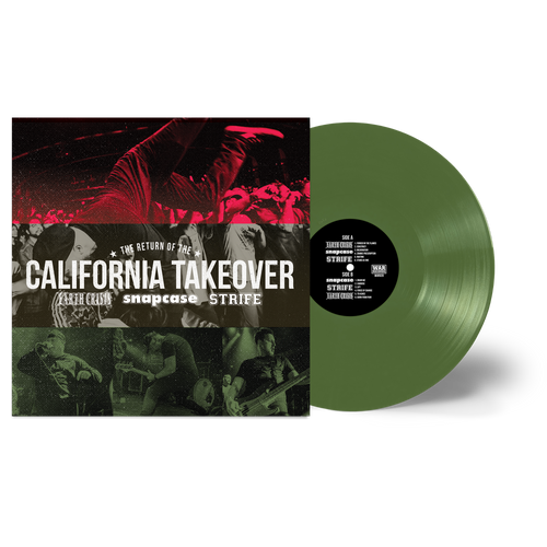 EARTH CRISIS, SNAPCASE, STRIFE 'THE RETURN OF THE CALIFORNIA TAKEOVER' LIMITED-EDITION OLIVE GREEN LP