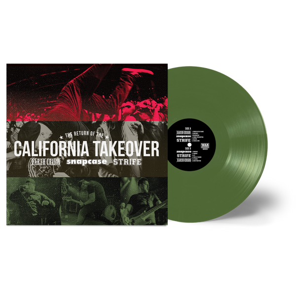 EARTH CRISIS, SNAPCASE, STRIFE 'THE RETURN OF THE CALIFORNIA TAKEOVER' LIMITED-EDITION OLIVE GREEN LP