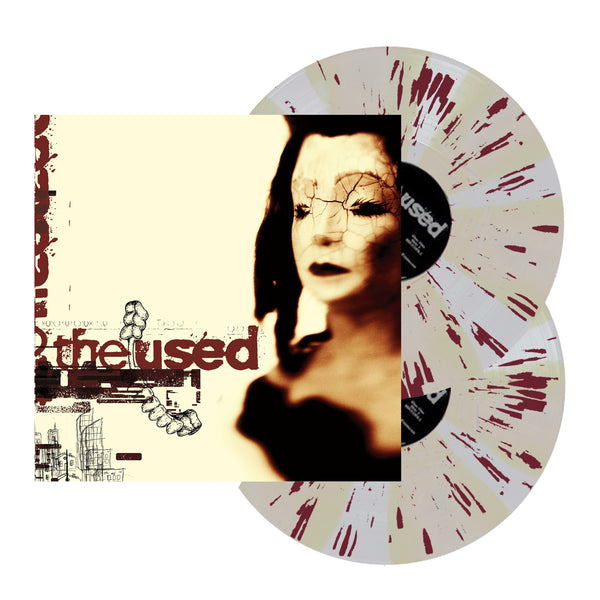 THE USED ‘SELF-TITLED’ LIMITED-EDITION 2LP BONE AND ULTRA CLEAR PINWHEEL WITH MAROON SPLATTER — ONLY 500 MADE