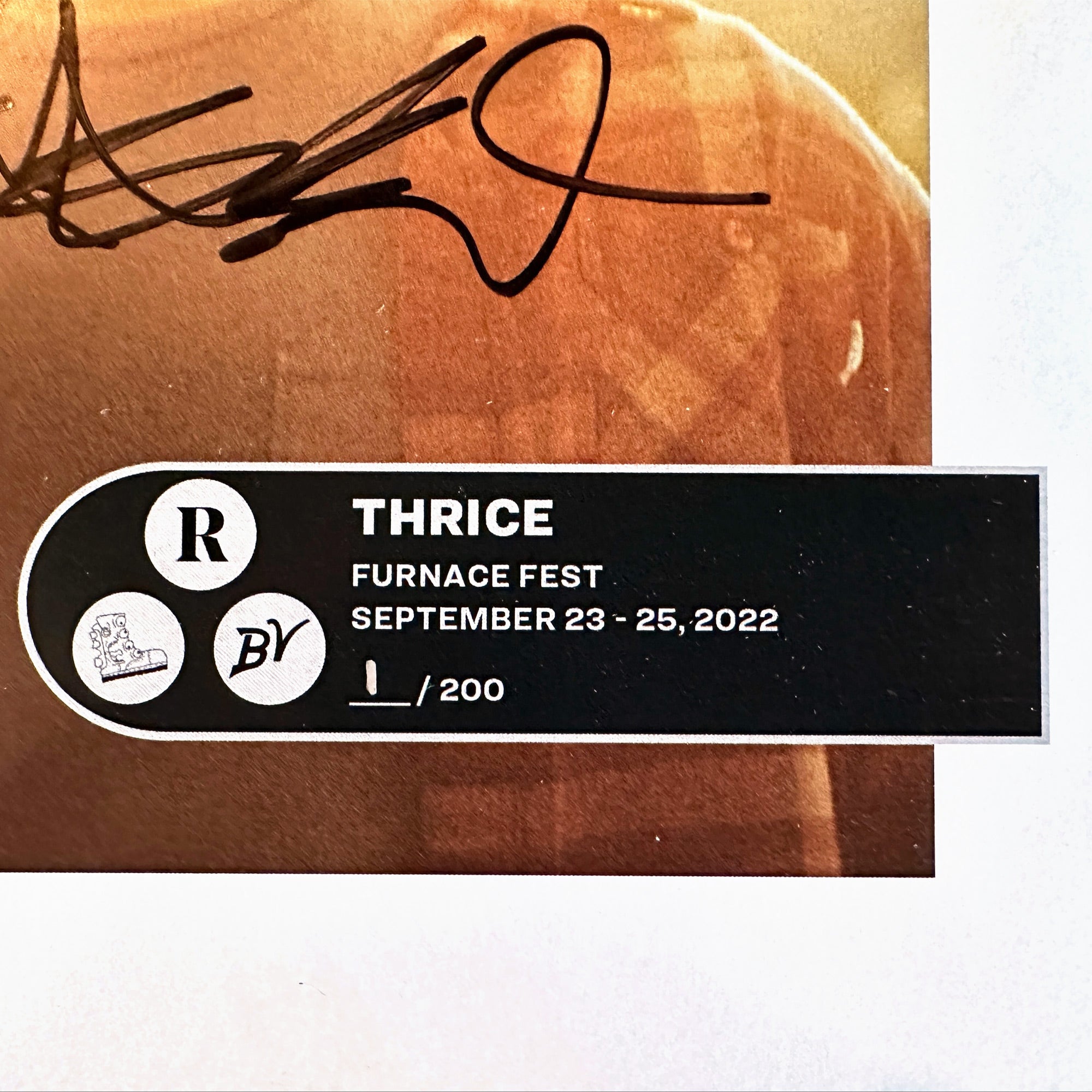 THRICE x FURNACE FEST 2022 LIMITED EDITON NUMBERED PRINTS