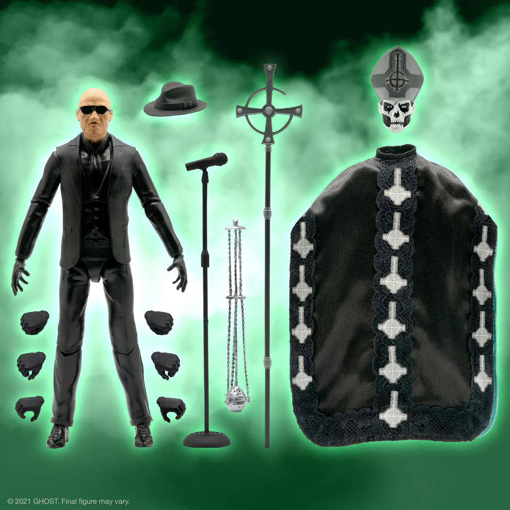SUPER7 'GHOST ULTIMATES! WAVE 2 - PAPA EMERITUS II' ACTION FIGURE