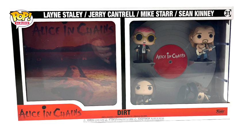 ALICE IN CHAINS DIRT DELUXE FUNKO POP! ALBUM FIGURE WITH CASE *DAMAGED*