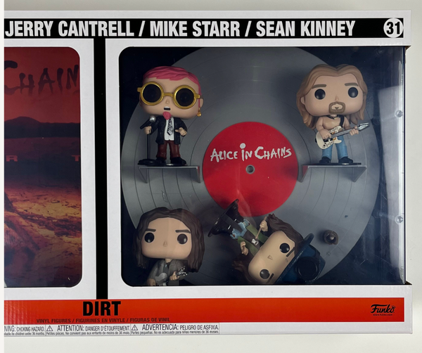 ALICE IN CHAINS DIRT DELUXE FUNKO POP! ALBUM FIGURE WITH CASE *DAMAGED*