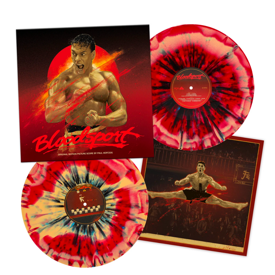 BLOODSPORT SOUNDTRACK 2LP ("Kumite" Splattered Vinyl, Music by Paul Hertzog)