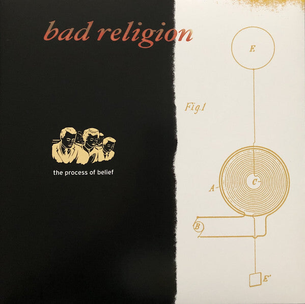 BAD RELIGION 'THE PROCESS OF BELIEF' LP (Anniversary Edition Orange & Black Vinyl)