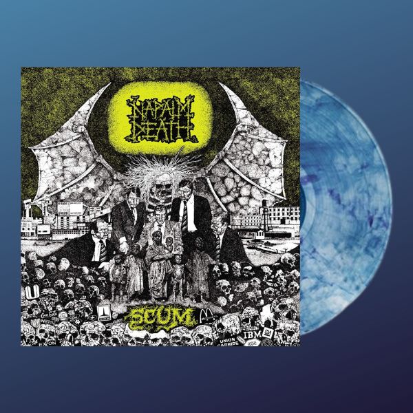 NAPALM DEATH 'SCUM' LP (Blue Vinyl)