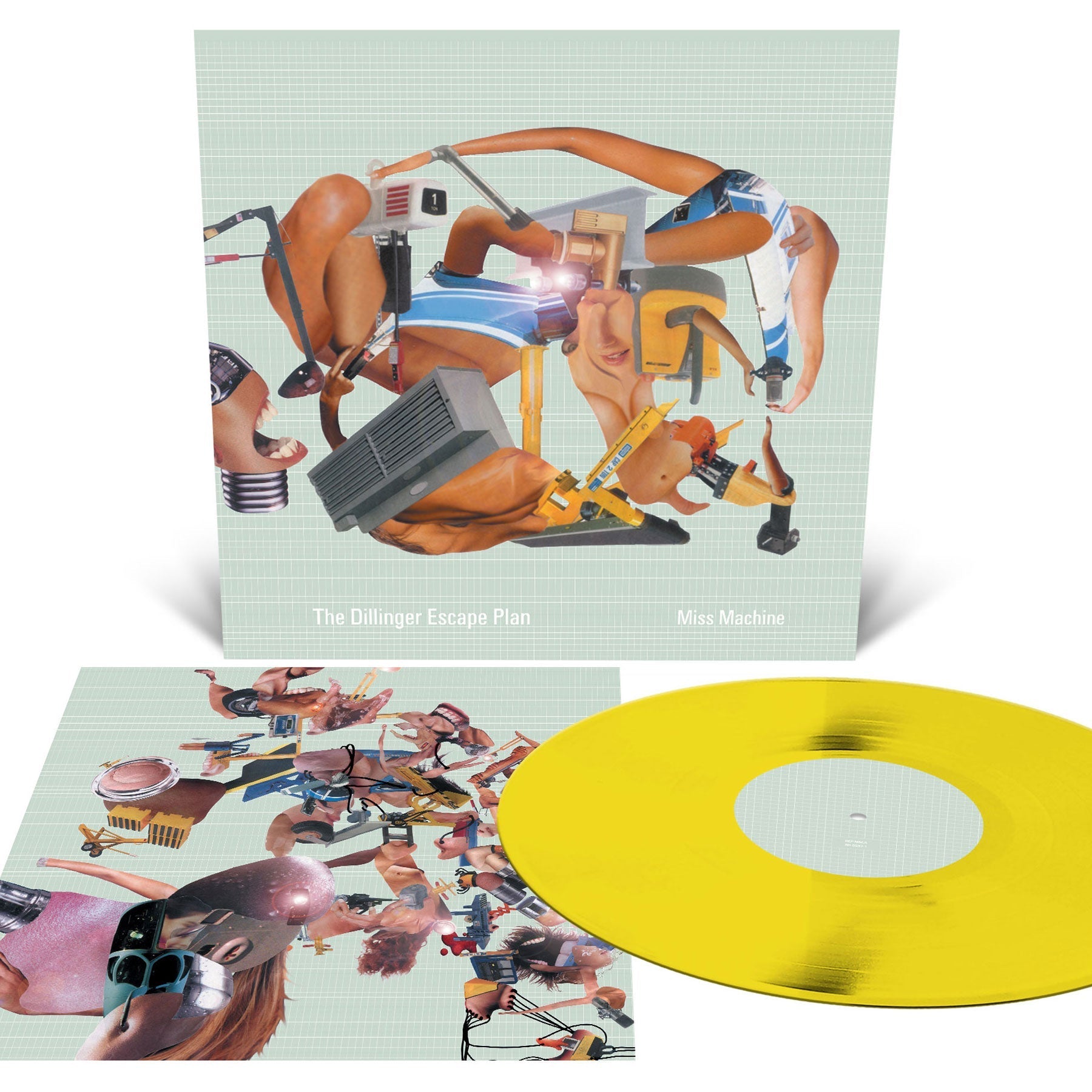 THE DILLINGER ESCAPE PLAN ‘MISS MACHINE’ LP (Reissue, Opaque Yellow Vinyl) Cover