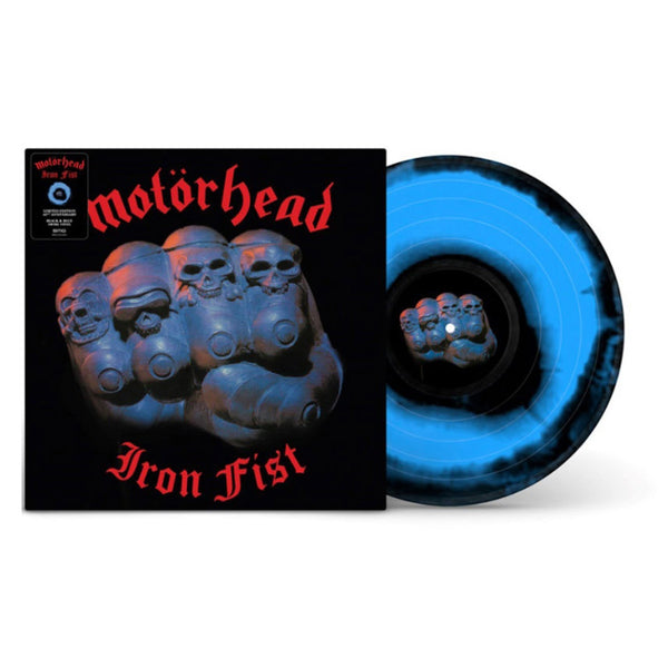 MOTÖRHEAD 'IRON FIST' LP (40th Anniversary, Black & Blue Swirl Vinyl)