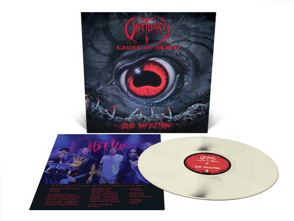 OBITUARY ‘CAUSE OF DEATH - LIVE INFECTION’ LP (Limited Edition – Only 200 made, Bone White Vinyl)