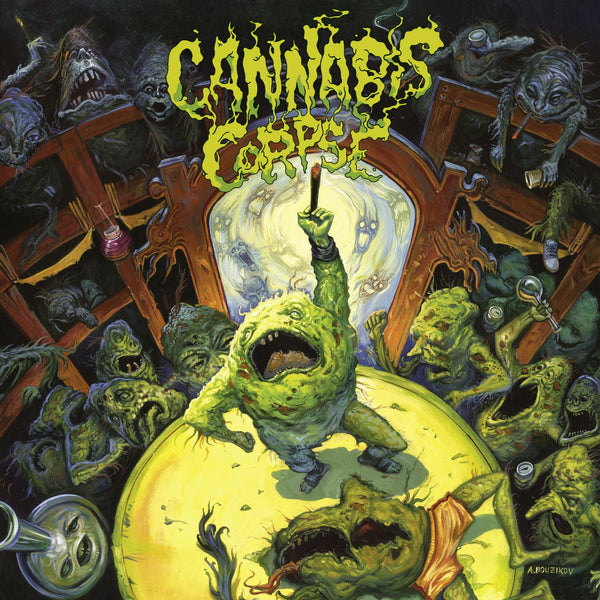 CANNABIS CORPSE 'THE WEEDING' LP (White Vinyl, Numbered with UV Print, Gold-Foil Jacket)