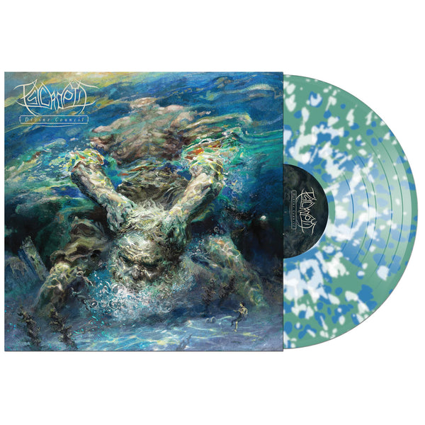PSYCROPTIC 'DIVINE COUNCIL' LP (Clear w/Blue, Sea Green & White Splatter Vinyl)