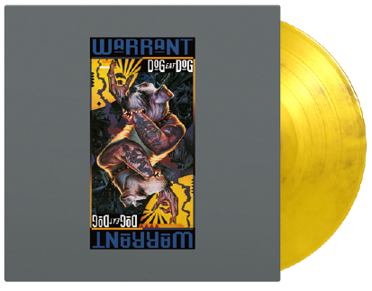 WARRANT 'DOG EAT DOG' LP (Yellow & Black Marbled Vinyl)