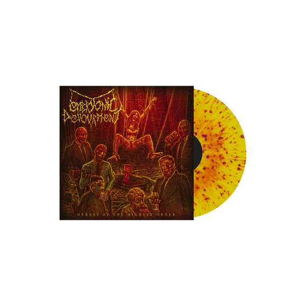 EMBRYONIC DEVOURMENT 'HERESY OF THE HIGHEST ORDER' LP (Vomit Splatter Vinyl)
