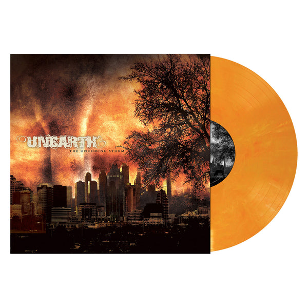 UNEARTH - 'THE ONCOMING STORM' PUMPKIN MARBLE VINYL