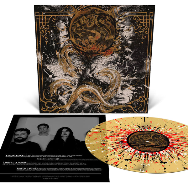 KING WOMAN 'CREATED IN THE IMAGE OF SUFFERING' LP (Translucent Gold w/Bone White, Black, & Red Splatter Vinyl)