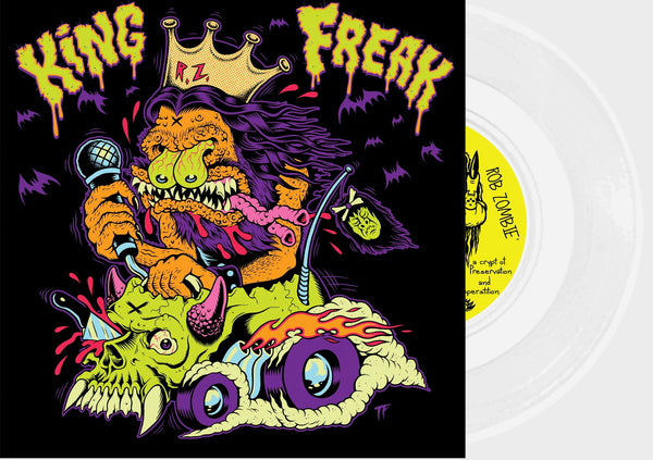 ROB ZOMBIE ‘KING FREAK’ LIMITED-EDITION WHITE 7" VINYL— ONLY 666 MADE