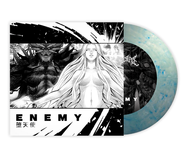 BRAND OF SACRIFICE ‘ENEMY’ 7" + COMIC BOOK (Limited Edition – Only 150 Made, Blue & White Crystal Vinyl)