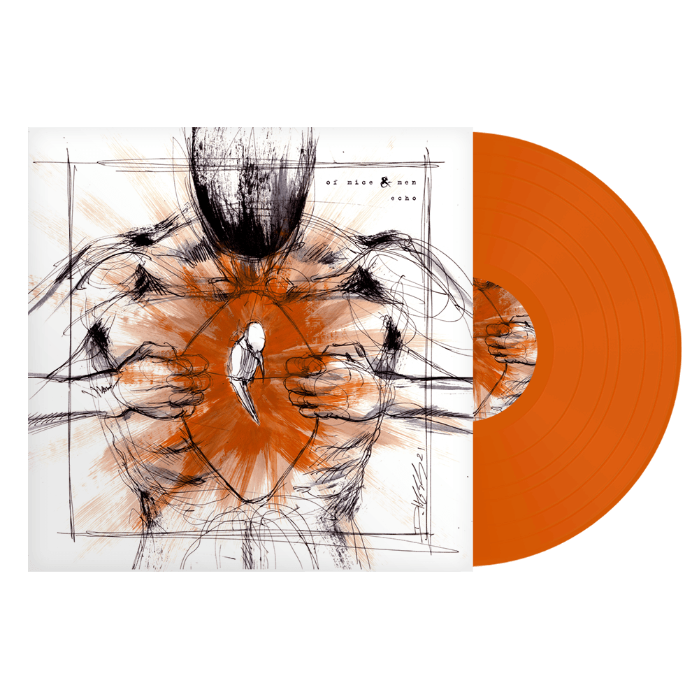 OF MICE & MEN 'ECHO' LIMITED-EDITION ORANGE CRUSH LP – ONLY 100 MADE