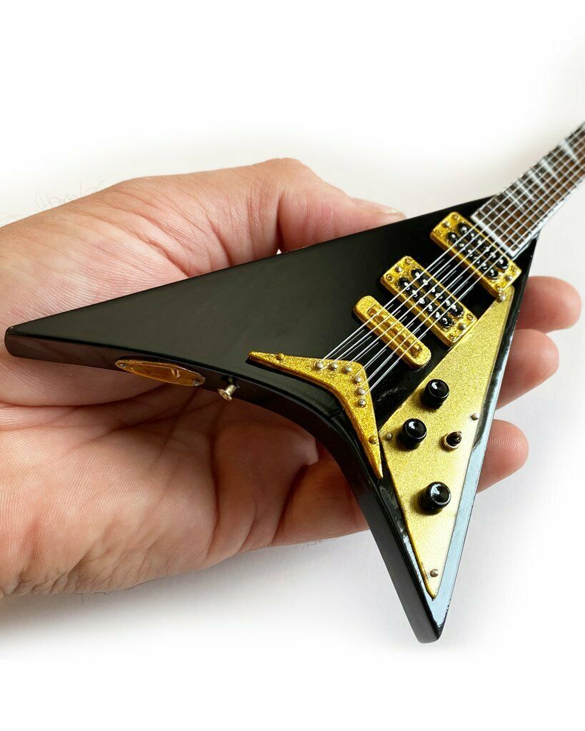 RANDY RHOADS - BLACK CONCORDE V MINI GUITAR