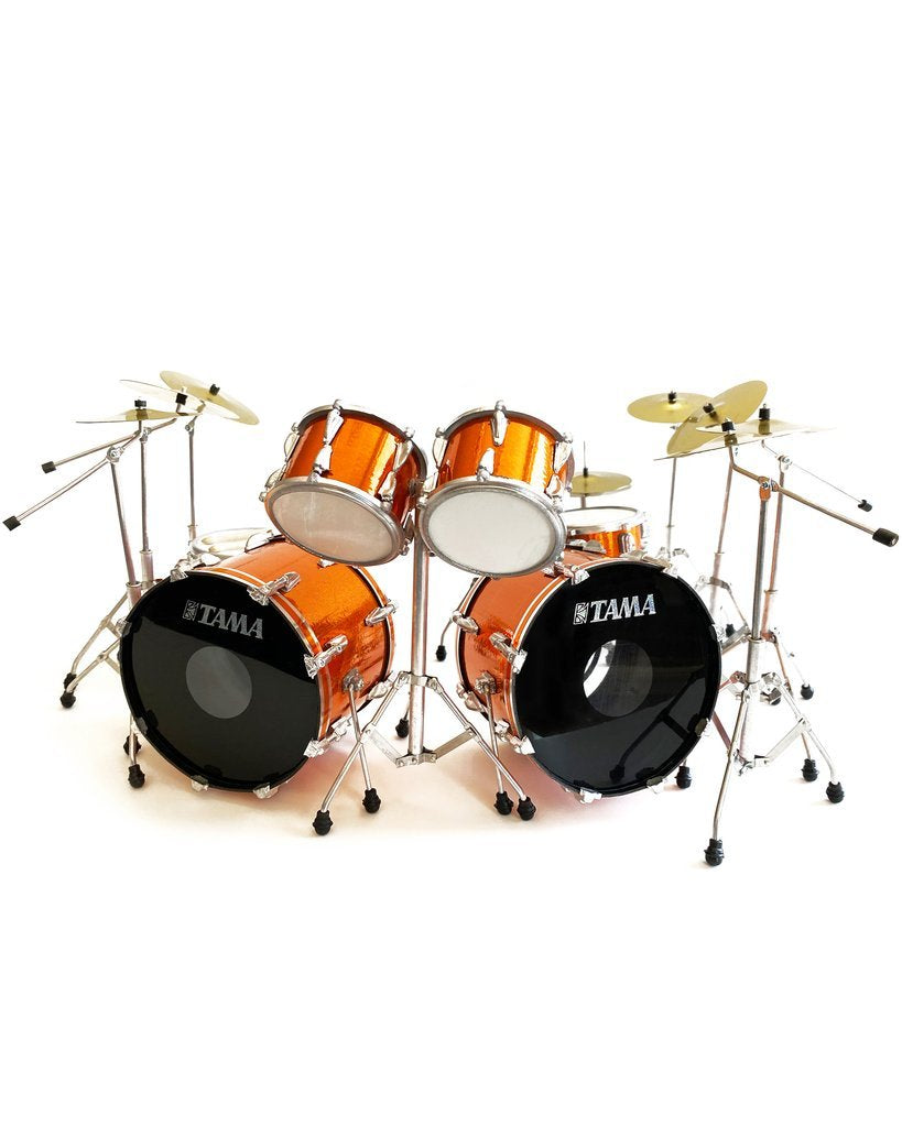 METALLICA - LARS ULRICH - MAGNETIC ORANGE TAMA MINI DRUM KIT