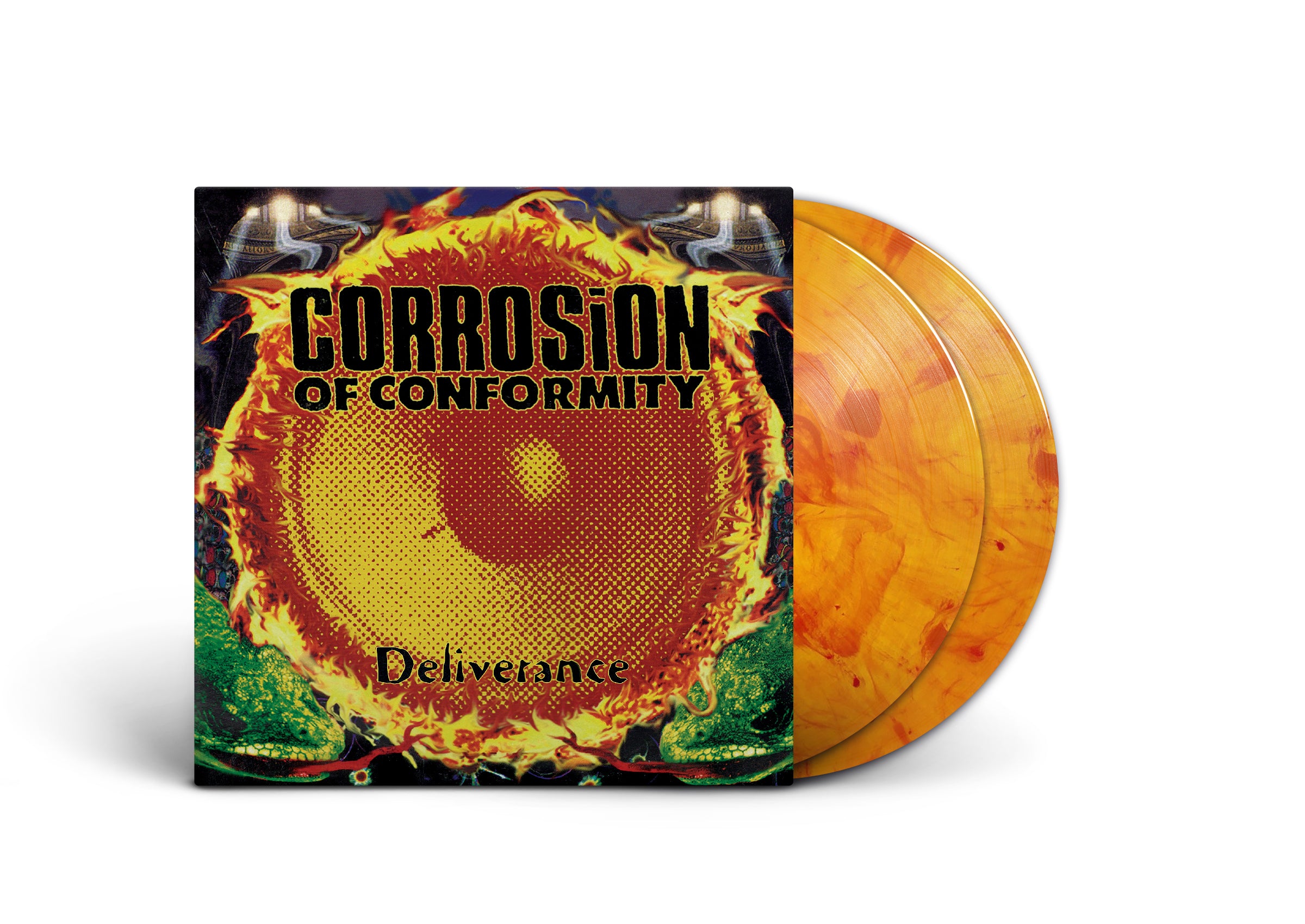 CORROSION OF CONFORMITY ‘DELIVERANCE’  2LP – ONLY 500 MADE (Limited Edition Red & Orange Splatter Vinyl)