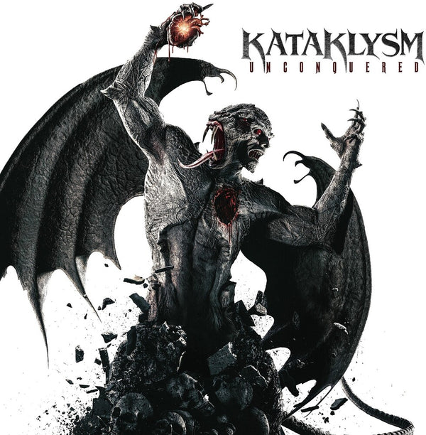 KATAKLYSM 'UNCONQUERED' LP (Red w/Black Splatter Vinyl)