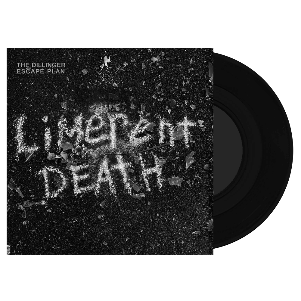 THE DILLINGER ESCAPE PLAN 'LIMERENT DEATH' BLACK WHITE AND SILVER 7" BUNDLE